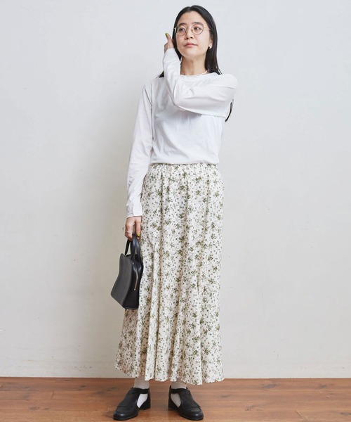 fig Ｌondon（フィグロンドン）の「simple smooth long sleeve（Tシャツ/カットソー・レディース・ホワイト/ブラック・FREE）」の16枚目の写真