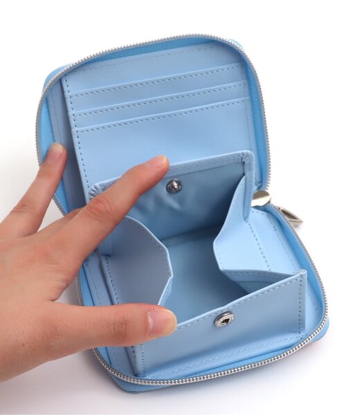 algy（アルジー）の「グリッターミニ財布（財布・キッズ・ブルー/ピンク・FREE）」の6枚目の写真