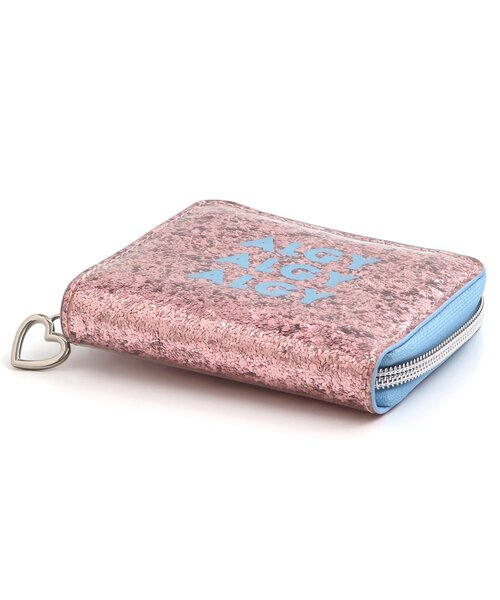 algy（アルジー）の「グリッターミニ財布（財布・キッズ・ブルー/ピンク・FREE）」の3枚目の写真