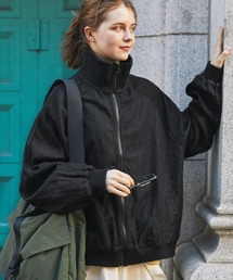 MONO-MART LADY'S | デニムワンポイントナンバリング刺繍 ライントラックジャケット(デニムジャケット)