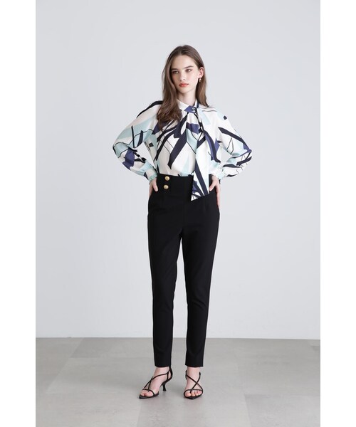 美品PINKY&DIANNE [WEB限定]ジオメトリックアートプリントブラウス PINKY&DIANNE（ピンキーアンドダイアン）の「◇[WEB限定追加生産]ジオ