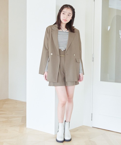 mysty woman（ミスティウーマン）の「パールボタンストリングプルオーバー　 997004（Tシャツ/カットソー・レディース・ブラック系その他/ホワイト系その他・FREE）」の5枚目の写真