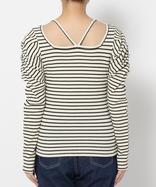 mysty woman（ミスティウーマン）の「パールボタンストリングプルオーバー　 997004（Tシャツ/カットソー・レディース・ブラック系その他/ホワイト系その他・FREE）」の20枚目の写真