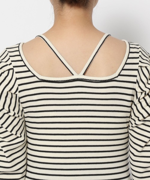 mysty woman（ミスティウーマン）の「パールボタンストリングプルオーバー　 997004（Tシャツ/カットソー・レディース・ブラック系その他/ホワイト系その他・FREE）」の21枚目の写真