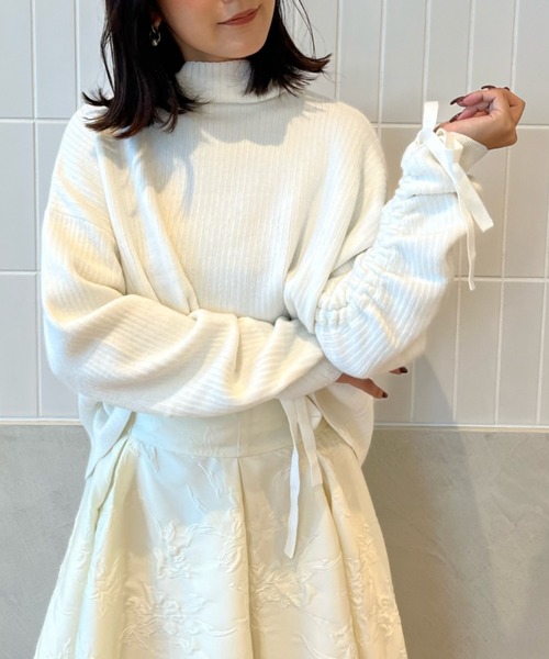 【セール】スリーブギャザールーズニット（ニット/セーター）｜eimy istoire（エイミーイストワール）