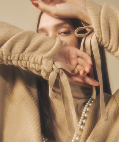 【セール】スリーブギャザールーズニット（ニット/セーター）｜eimy istoire（エイミーイストワール）