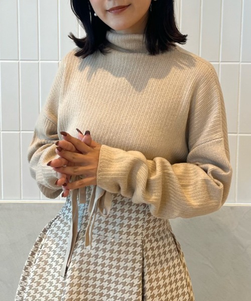 【セール】スリーブギャザールーズニット（ニット/セーター）｜eimy istoire（エイミーイストワール）