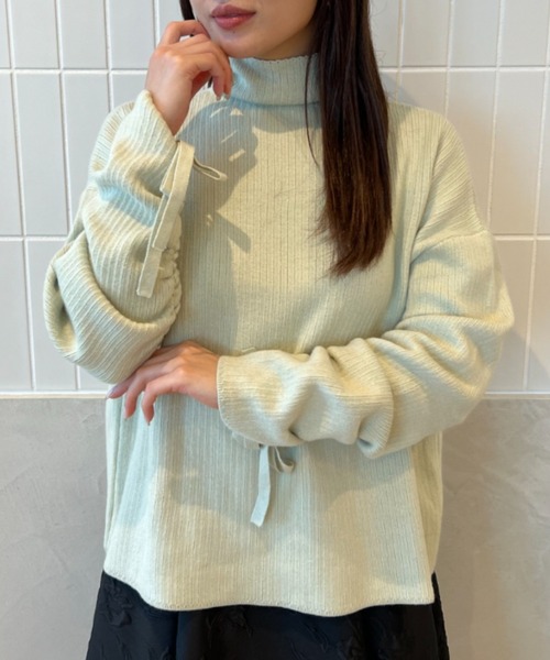 【セール】スリーブギャザールーズニット（ニット/セーター）｜eimy istoire（エイミーイストワール）