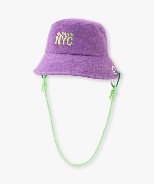 anna sui nyc(アナ スイ エヌ ワイ シー)の「カラビナパイルハット(ハット・レディース・オレンジ/ブルー/パープル・FREE)」の5枚目の写真