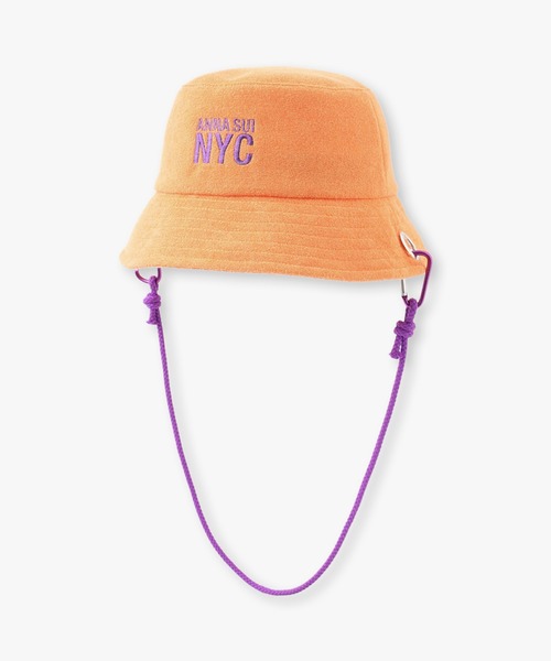 anna sui nyc(アナ スイ エヌ ワイ シー)の「カラビナパイルハット(ハット・レディース・オレンジ/ブルー/パープル・FREE)」の4枚目の写真
