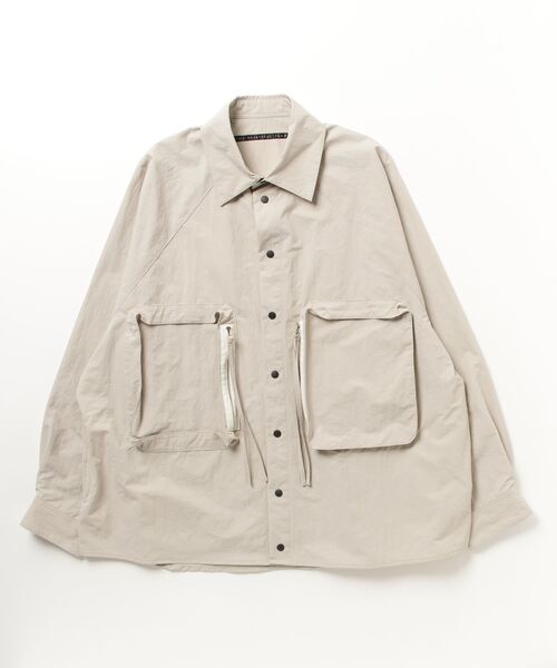 my beautiful landlet - NYLON TAFFETA BIG RAGLAN SHIRT