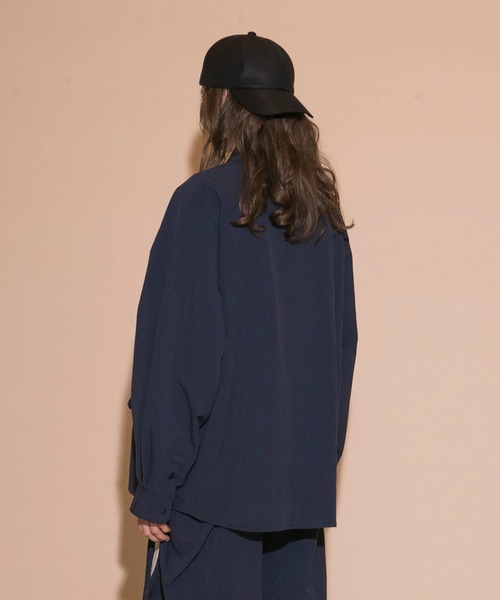 【24SS my beautiful landletナイロンタフタビッグシャツ】 24SS】my beautiful landlet NYLON TAFFETA BIG RAGLAN SHIRT