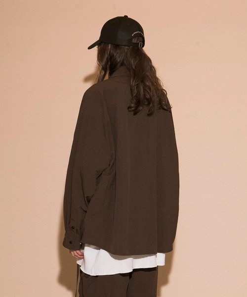 【24SS my beautiful landletナイロンタフタビッグシャツ】 my beautiful landlet（マイビューティフルランドレット）の