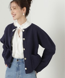 N.（N. Natural Beauty Basic） | ◆ゴールドボタンクルーネックカーディガン(カーディガン/ボレロ)