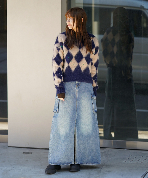 JOINT WORKS（ジョイントワークス）の「カーゴデニムスカート（デニムスカート・レディース・ブルー系その他・SMALL/MEDIUM）」の4枚目の写真