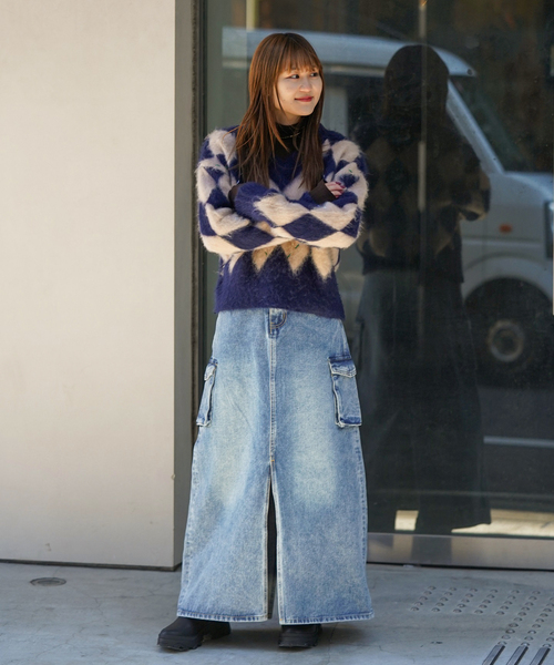 JOINT WORKS（ジョイントワークス）の「カーゴデニムスカート（デニムスカート・レディース・ブルー系その他・SMALL/MEDIUM）」の5枚目の写真