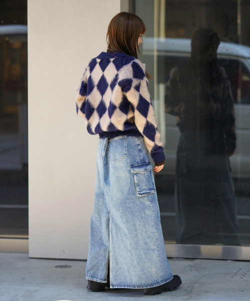 JOINT WORKS（ジョイントワークス）の「カーゴデニムスカート（デニムスカート・レディース・ブルー系その他・SMALL/MEDIUM）」の6枚目の写真