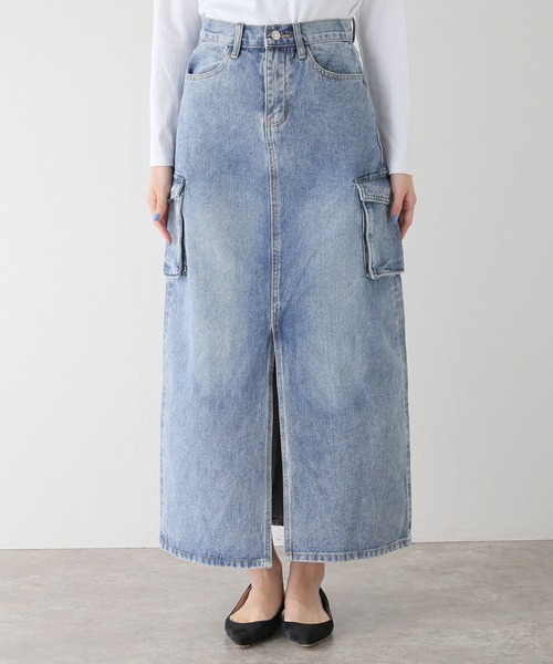 JOINT WORKS（ジョイントワークス）の「カーゴデニムスカート（デニムスカート・レディース・ブルー系その他・SMALL/MEDIUM）」の7枚目の写真