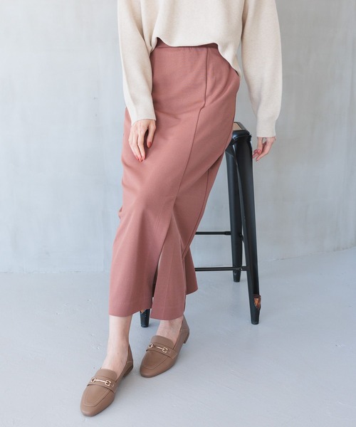 GLOBAL WORK(グローバルワーク)の「スゴラクストレッチIラインスカート/993234(スカート・レディース・チャコールグレー/ピンク系/ブラック/ライトベージュ・MEDIUM/LARGE)」の18枚目の写真