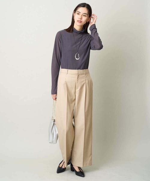 a.v.v(アーヴェヴェ)の「【マシンウォッシャブル】チノワイドストレートパンツ(チノパンツ・レディース・ベージュ・40/34/36/42/38)」の22枚目の写真