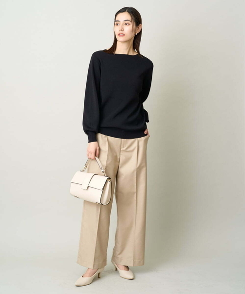 a.v.v(アーヴェヴェ)の「【マシンウォッシャブル】チノワイドストレートパンツ(チノパンツ・レディース・ベージュ・40/34/36/42/38)」の5枚目の写真