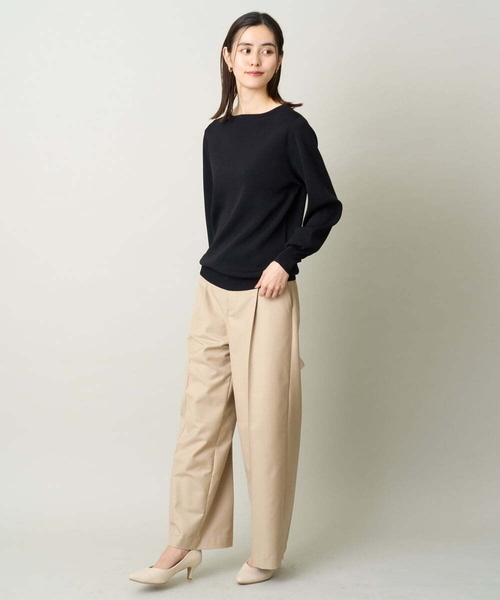 a.v.v(アーヴェヴェ)の「【マシンウォッシャブル】チノワイドストレートパンツ(チノパンツ・レディース・ベージュ・40/34/36/42/38)」の6枚目の写真