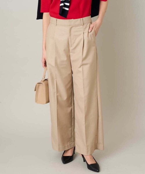 a.v.v(アーヴェヴェ)の「【マシンウォッシャブル】チノワイドストレートパンツ(チノパンツ・レディース・ベージュ・40/34/36/42/38)」の9枚目の写真