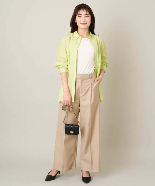 a.v.v(アーヴェヴェ)の「【マシンウォッシャブル】チノワイドストレートパンツ(チノパンツ・レディース・ベージュ・40/34/36/42/38)」の11枚目の写真