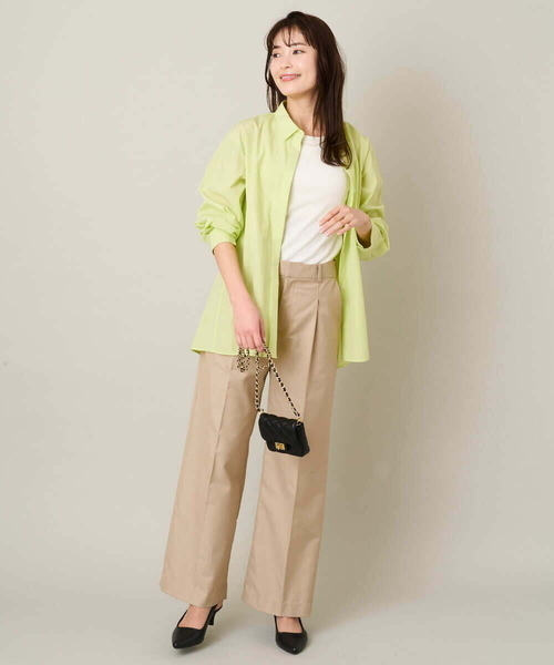 a.v.v(アーヴェヴェ)の「【マシンウォッシャブル】チノワイドストレートパンツ(チノパンツ・レディース・ベージュ・40/34/36/42/38)」の13枚目の写真