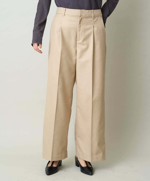 a.v.v(アーヴェヴェ)の「【マシンウォッシャブル】チノワイドストレートパンツ(チノパンツ・レディース・ベージュ・40/34/36/42/38)」の16枚目の写真