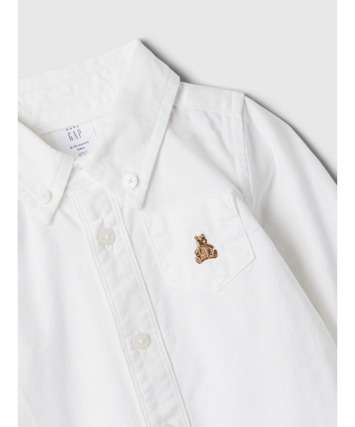 GAP（ギャップ）の「オックスフォード ボディスーツ (ベビー)（ロンパース・キッズ・ホワイト/ライトブルー・70cm/80ｃｍ/60cm/90cm/50cm）」の4枚目の写真