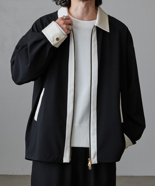 【美品＆完売品】 Lui's クレリック切替ジップシャツブルゾン Sサイズ Lui's（ルイス）の「クレリック切替ジップシャツブルゾン（ブルゾン