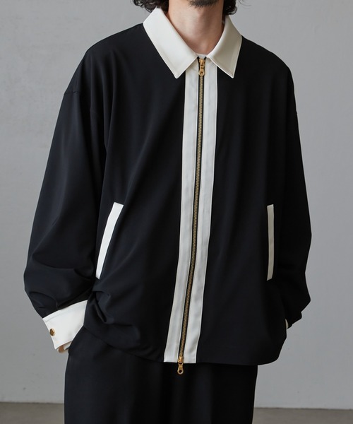 Lui's（ルイス）の「クレリック切替ジップシャツブルゾン（ブルゾン