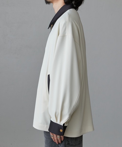 【美品＆完売品】 Lui's クレリック切替ジップシャツブルゾン Sサイズ 美品＆完売品】 Lui's クレリック切替ジップシャツブルゾン S
