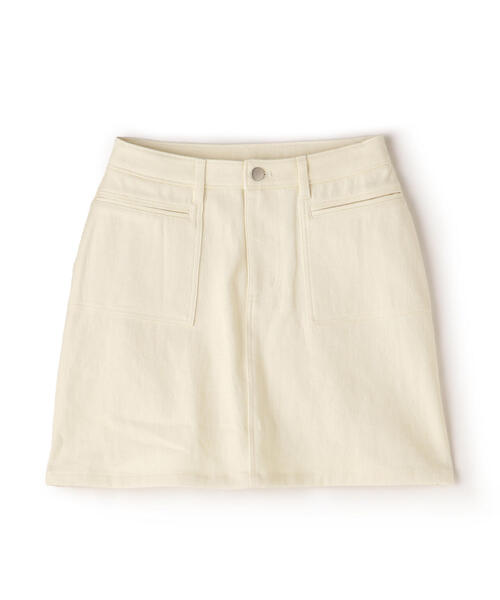 FREE'S MART（フリーズマート）の「【3サイズ展開XS-M】フロントポケットミニスカート【低身長サイズ有】（スカート・レディース・ホワイト/ベージュ/ブラック・MEDIUM/SMALL/X-SMALL）」の17枚目の写真