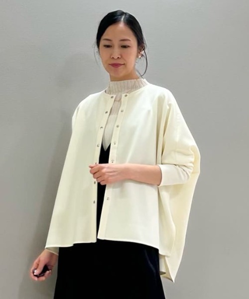 CAST:（キャストコロン）の「【着心地抜群/セットアップ】オーバーサイズジャージーカットソー（Tシャツ/カットソー・レディース・ブラック/グリーン/オフホワイト・S/M）」の2枚目の写真