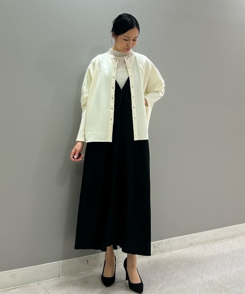 CAST:（キャストコロン）の「【着心地抜群/セットアップ】オーバーサイズジャージーカットソー（Tシャツ/カットソー・レディース・ブラック/グリーン/オフホワイト・S/M）」の5枚目の写真