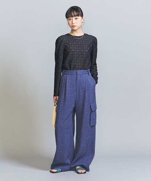 BEAUTY&YOUTH UNITED ARROWS（ビューティーアンドユースユナイテッドアローズ）の「サイドカット スライダーサンダル（サンダル・レディース・コバルトブルー/ベージュ・36/37/38）」の8枚目の写真