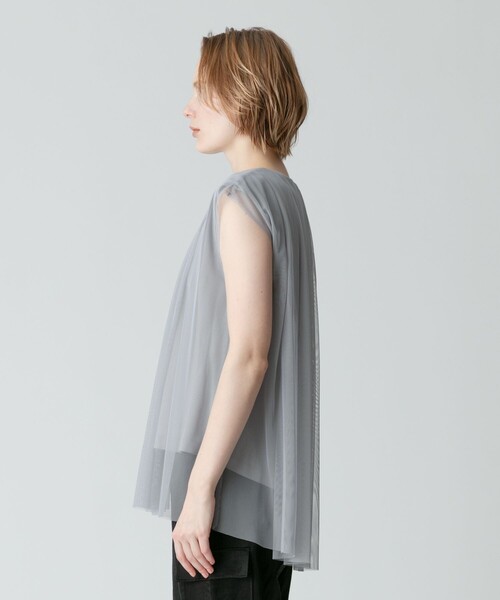 allureville（アルアバイル）の「シアーオーバープルオーバー（Tシャツ/カットソー・レディース・オフホワイト/ライトグレー/ブラック・2）」の15枚目の写真