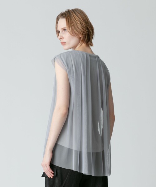 allureville（アルアバイル）の「シアーオーバープルオーバー（Tシャツ/カットソー・レディース・オフホワイト/ライトグレー/ブラック・2）」の16枚目の写真