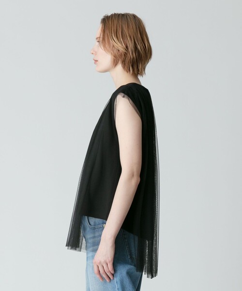 allureville（アルアバイル）の「シアーオーバープルオーバー（Tシャツ/カットソー・レディース・オフホワイト/ライトグレー/ブラック・2）」の21枚目の写真