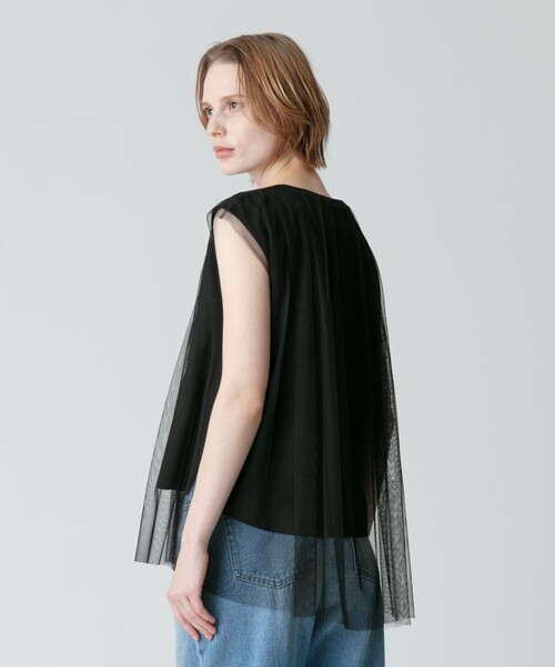 allureville（アルアバイル）の「シアーオーバープルオーバー（Tシャツ/カットソー・レディース・オフホワイト/ライトグレー/ブラック・2）」の22枚目の写真