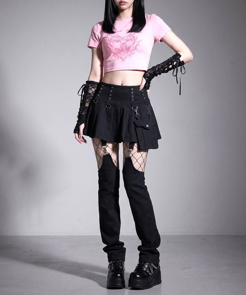 Diable baiser(ディアブルベーゼ)の「厚底レースアップチェーンシューズ(パンプス・レディース・ブラック・24.5cm/23cm/22.5cm/25cm/24cm/23.5cm/25.5cm/26cm)」の22枚目の写真