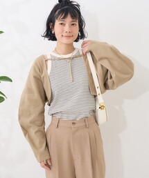 カーディガン/ボレロ カーディガン カットソー セット」に該当する
