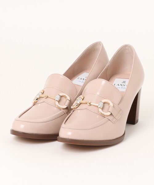 LANVIN en Bleu（ランバンオンブルー）の「ヒールアップビットローファー（ローファー・レディース・ブラック/ベージュ・22.0cm/22.5cm/23.0cm/23.5cm/24.0cm/24.5cm）」の2枚目の写真