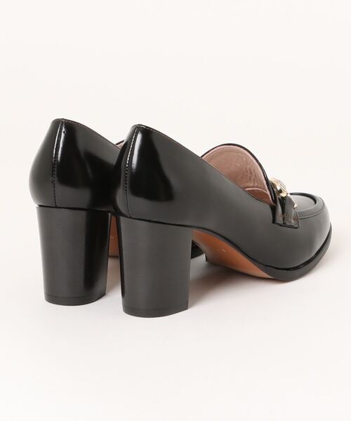 LANVIN en Bleu（ランバンオンブルー）の「ヒールアップビットローファー（ローファー・レディース・ブラック/ベージュ・22.0cm/22.5cm/23.0cm/23.5cm/24.0cm/24.5cm）」の3枚目の写真