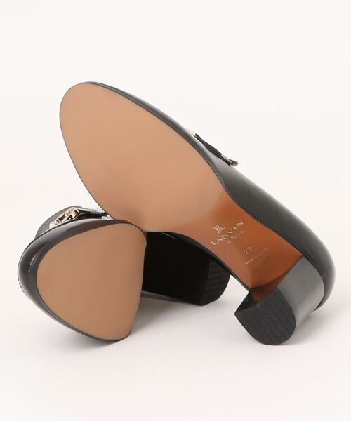 LANVIN en Bleu（ランバンオンブルー）の「ヒールアップビットローファー（ローファー・レディース・ブラック/ベージュ・22.0cm/22.5cm/23.0cm/23.5cm/24.0cm/24.5cm）」の4枚目の写真