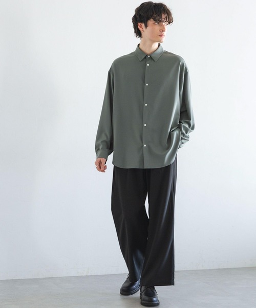 RAGEBLUE(レイジブルー)の「SUMMER TR WIDE SLACKS/サマーTRストレッチ/ドレープ/ワイドストレートスラックス(スラックス・メンズ・ライトグレー/ブラウン/ブラック/オフホワイト/グレー・SMALL/MEDIUM/LARGE)」の8枚目の写真