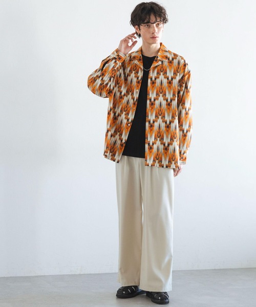 RAGEBLUE(レイジブルー)の「SUMMER TR WIDE SLACKS/サマーTRストレッチ/ドレープ/ワイドストレートスラックス(スラックス・メンズ・ライトグレー/ブラウン/ブラック/オフホワイト/グレー・SMALL/MEDIUM/LARGE)」の6枚目の写真