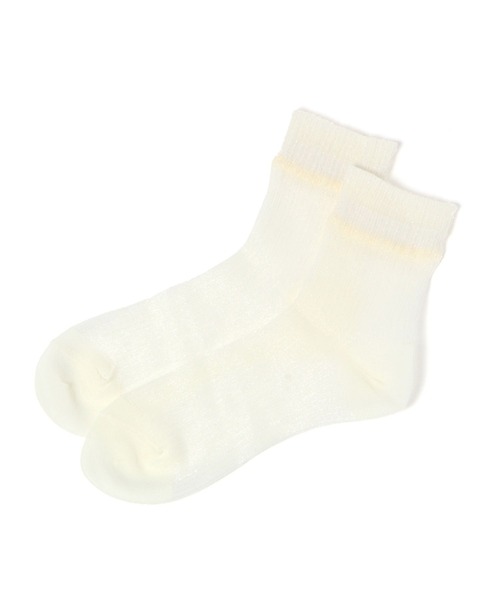 LAKOLE（ラコレ）の「クルーシアークレープソックス / 105180（ソックス/靴下・レディース・ブラック/グレー/ピンク/アイボリー/ベージュ・FREE）」の4枚目の写真